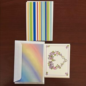 Vintage Colorful and Floral Note Card Sets and Holly Pond Hill Stationary